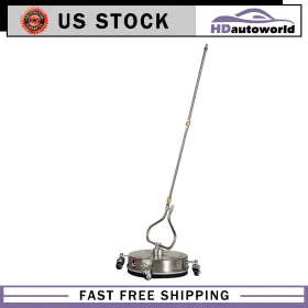 Hd180fg529d99 Hdautoworld 13.7 Inch Pressure Washer Surface Cleaner With 4 Wheels Stainless Steel Brand New