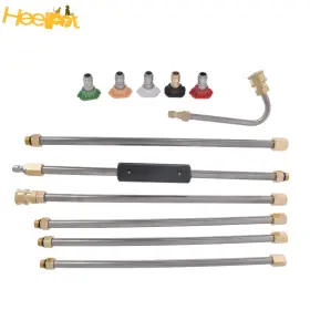 Hpt1624140lt Heelpett High Quality 4000 Psi Washer Extension Wand Set 5 Cleaner Nozzle And Hose Kit