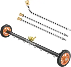 9k-xdq-tz-hlw Heliwoo 30 Inch Pressure Washer Undercarriage Cleaner 4000psi Under Car Broom
