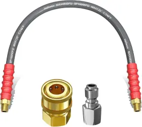 Gsg-2ft-hw-3 Heliwoo Gsg-2ft-hw-3#8-kc 2ft 3/8 Inch Pressure Washer Hose 4800psi Flexible Wire Power