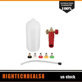 Htc18021732b Hightechdeals8 Heavy Duty Foam Cannon Professional Car Wash Pressure Washer 1/4 Inch 5 Nozzle Tips