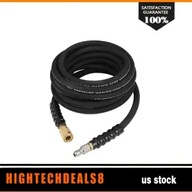 Htc18021930b Hightechdeals8 25ft Pressure Washer Hose 4000psi 1/4 Inch Hot/cold Water Replacement Extension