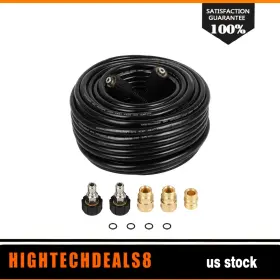 Htc18022029b Hightechdeals8 100ft High Pressure Washer Hose 3200 Psi M22-14mm Power Extension