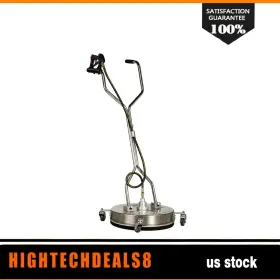 Htc18051725b Hightechdeals8 20 Inch Pressure Washer Surface Cleaner 4500psi With Handles And Wheels Quick Connect