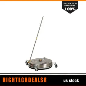 Htc18052022b Hightechdeals8 18 Inch Pressure Washer Surface Cleaner With Wheels 4000 Psi 2 Extension Wand