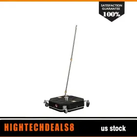 Htc18052616b Hightechdeals8 16 Inch Pressure Washer Surface Cleaner 3600 Psi With 4 Wheels And 2 Extension Wands