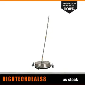 Htc18052814b Hightechdeals8 13 Inch Pressure Washer Surface Cleaner With 4 Wheels Stainless Steel 4000psi