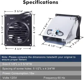 Whf100 Hiorucet Blower Fan For Dyna-glo Heater 30 000 Btu Mr #2