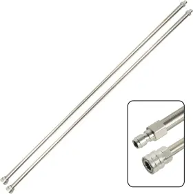 Hourleey 313025784764 Pressure Washer Extension Wand 120 Inch 10ft Stainless Steel With 1/