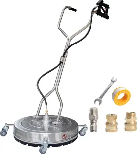 Hourleey 313086147102 24 Inch Pressure Washer Surface Cleaner With Dual Handles Stainless Steel