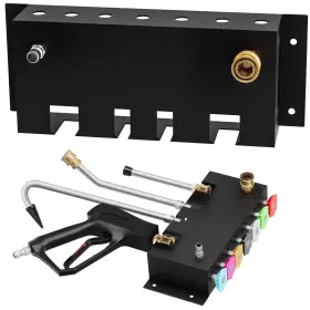 Hr4154 Hromee Wall Mounted Pressure Washer Gun Holder With Wand And Foam Cannon Storage
