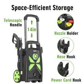 4200 Hsoipn 678233057362 Electric Pressure Washer Max Psi 2.4 Gpm Power With Teles #3