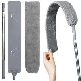 F003g Htoolpro 100 Inch Retractable Gap Dust Cleaner Cleaning Tools Under Inches Gray
