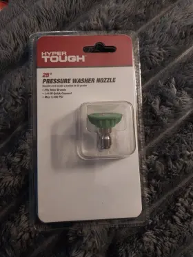Hyper Tough 681131348690 25 Degree Pressure Washer Nozzle 1/4 Inch Quick Connect