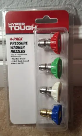 Alqn01 Hyper Tough 681131348720 4-pack Pressure Washer Nozzles Quick Connect New