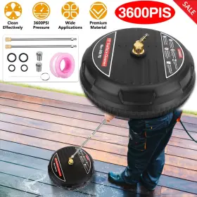Ikaufen 980595761954 15ftft Pressure Washer Surface Cleaner 4000psi Power Attachment For Deck Us