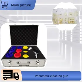 Kkk-056575 Illusiyame Pneumatic Hose And Tube Cleaning Set With Sponges 9 Nozzles Dia.1/4 Inch -2