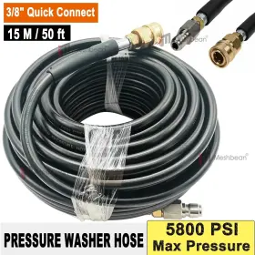 11252020-242597 Imeshbean 50ft 5800psi Replacement High Pressure Power Washer Hose -3/8 Inch Quick Connect