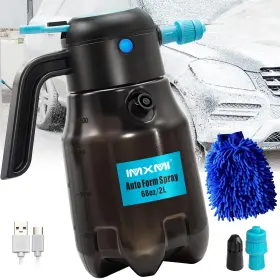 Pmh2l-bk Imxmi Electric Foam Sprayer Car Wash 68oz/2l 60psi Powerful Battery Powered Snow Fo