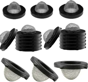 Qxjh2104 Iocean 10pcs Hose Washer With Screen Black Rubber Washers And Stainless Steel Filter F