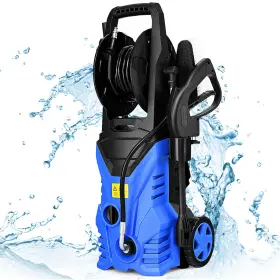Ep23454bl Ironmax 2030psi Electric Pressure Washer Cleaner 1.7 Gpm 1800w With Hose Reel Blue