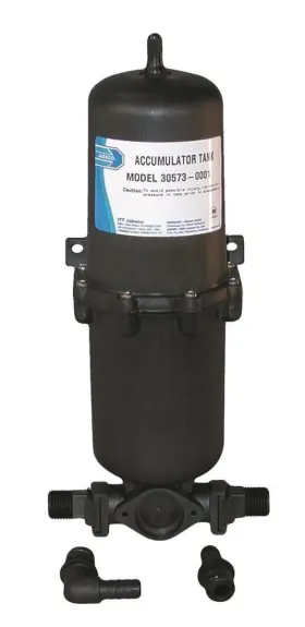 30573-0000 Jabsco 617297076610 Marine Pressurized Water Accumulator Tank With Bladder 1-liter