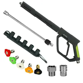 Sg-001 Janz Pressure Washer Gun Kit 5000 Psi Black High Power With M22 Fitting