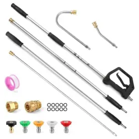 13ft-qxgtz Jeruifox 13 Ft Pressure Washer Extension Wand With Gutter Cleaner #2