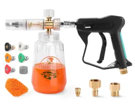 Jeruifox 679070009987 Foam Cannon For Pressure Washer Gun With And 5 P