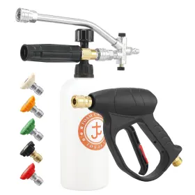 Jj42-2 Joejet Short Pressure Washer Gun With Foam Cannon Dual Connector Accessory Car Wash