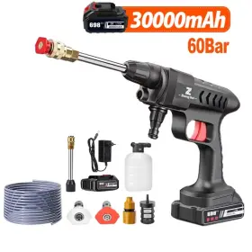 300w Joigvfn 726084456938 Rechargeable Washing Wireless High Pressure Washer Self Priming Sustain Car