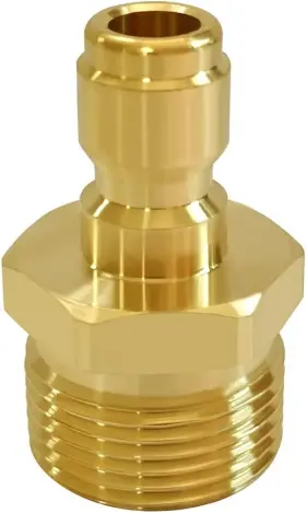 6zm-fer-71200 Joywayus Pressure Washer Coupler M22-14mm Male Thread To 1/4 Inch Quick Connector Pl