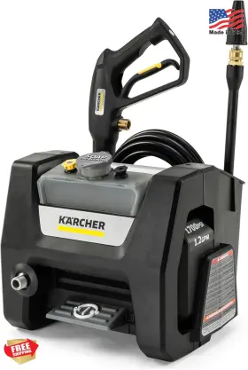K1700psb K Rcher 886622060918 Karcher Black Electric Pressure Washer 1700 Psi 1.2 Gpm 3 Nozzles