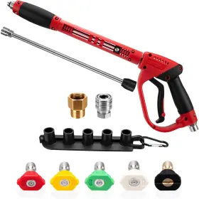 Kako 737706545152 Pressure Washer Gun Short With 2 Pressure-washers Wands