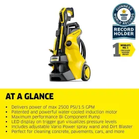 1.324-571.0 Karcher Pressure Washer 2500 Max Psi 1.55 Gpm Corded With 2 Wands Surface Cleaner #2