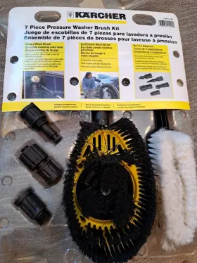 2.643-005 Karcher 7 Piece Universal Pressure Washer Brush Kit With Adapters
