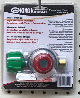 King Kooker 081795005029 00502 High Pressure Adjustable Regulator With Type 1 Connection #2