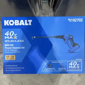 5192702 Kobalt #5192702 -40v - Brushless 600 Psi Power Cleaner Kit