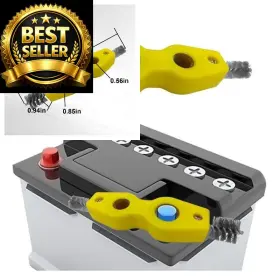 Lainloy-lnoy-141 Lainloy 4 In 1 Car Battery Terminal Cleaner Post 1pc Yellow