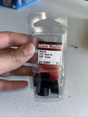 02-2203 Larsen Supply Co. Inc. Lasco Rubber 3/8 Inch Cone Washer 4-pc N