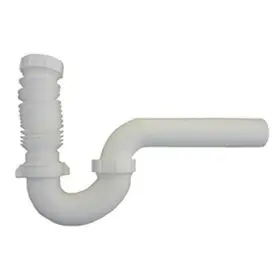 03-4235 Lasco 052151315939 White Plastic Tubular 1-1/2-inch Complete P-trap With Flexible J Bend