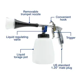 26514 Lauco Tornado High Pressure Air Gun Kit For Detailing Auto #3