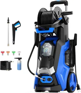 Le Hao Tool 445033466455 Electric Pressure Washer 5000psi Max 3.6gpm Power Touch Screen Adjustable