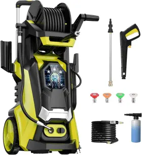 Le Hao Tool 726084854772 Electric Pressure Washer 5000psi-max 3.6gpm Power Touch Screen Adjustable