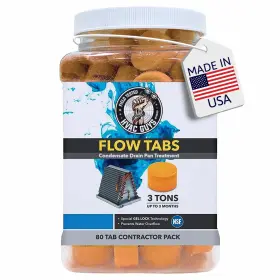 Hg-flow80 Leak Saver Hvac Guys Flow Tabs With Gel Lock Technology - 80 Pack Keep Drain Pans Clea