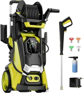 Lehao 705353586811 Electric Pressure Washer 5000 Psi 3.3 Gpm Power Touch Screen Adjustable P