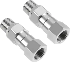 Lemfema 744759553737 Pressure Washer Swivel 3/8 Inch Npt Male Thread Fitting Stainless Steel 360 De