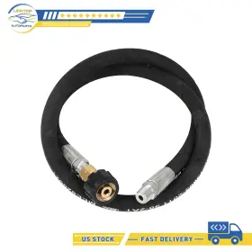 Linktop-autoparts Lt18039at213s 3ft Pressure Washer Whip Hose 3/8 Inch Jumper With Swivel Steel Connector