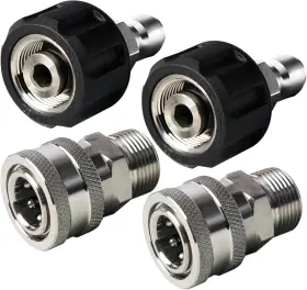 Liulo Tool 445042646619 Pressure Washer Quick Connect Kit Stainless Steel Disconnect M22