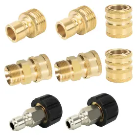 Liulo Tool 799174142134 Pressure Washer Quick Connect Kit Disconnect M22 14mm Metric Male